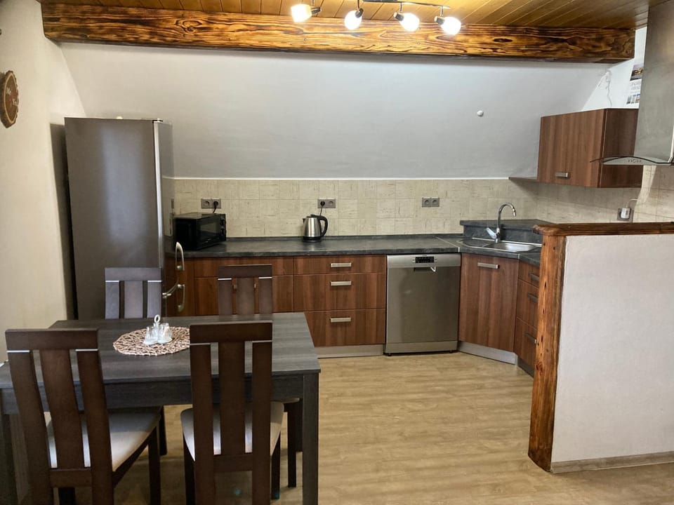 Kitchen or kitchenette, Dining area, dishwasher, oven, stove