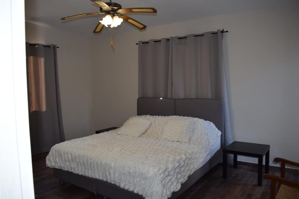 Bedroom, fireplace