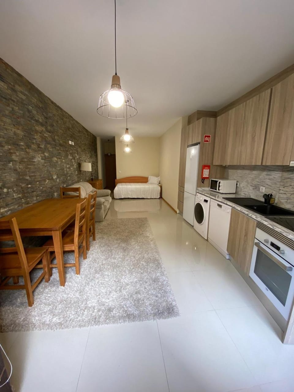 Living room, kitchen