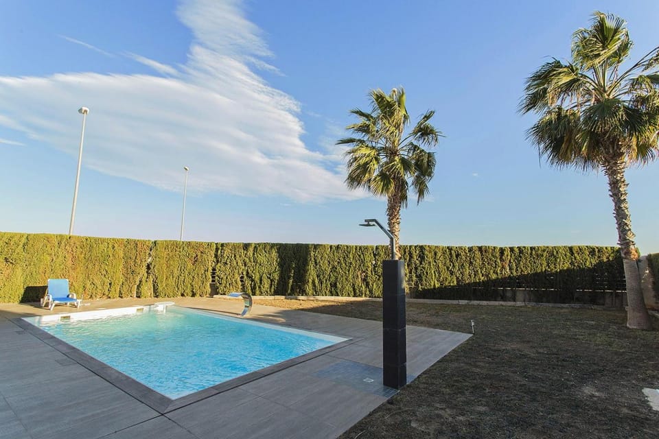 Natural landscape, Garden, Swimming pool