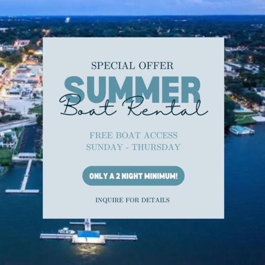 Lakefront Duplex With Pontoon Boat Downtown House in Mount Dora