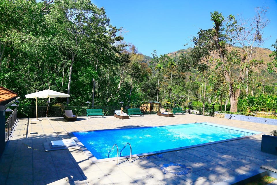 Day, Natural landscape, Mountain view, Pool view, Swimming pool