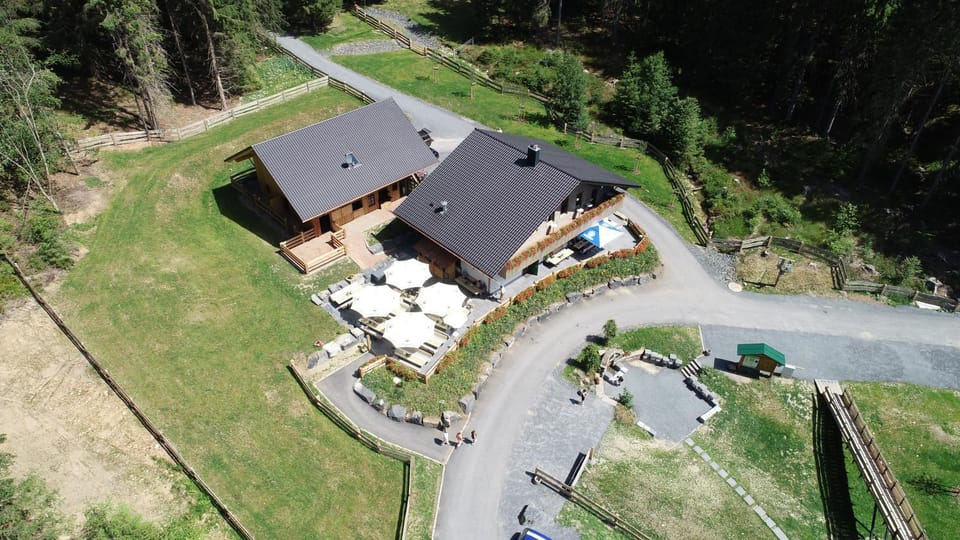 Property building, Spring, Natural landscape, Bird's eye view