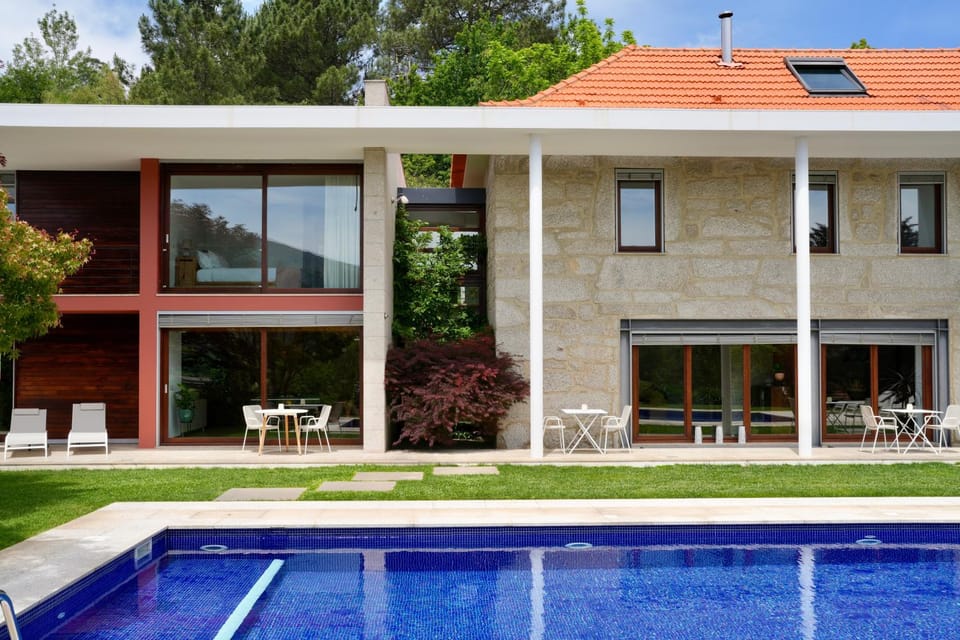 Property building, Patio, Garden, Pool view, Swimming pool