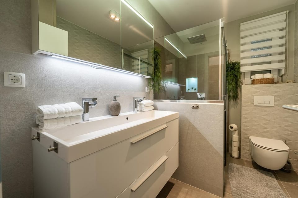 Shower, Toilet, Bathroom, towels