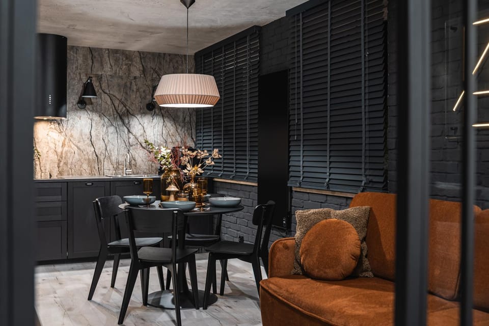 Living room, Seating area, Dining area