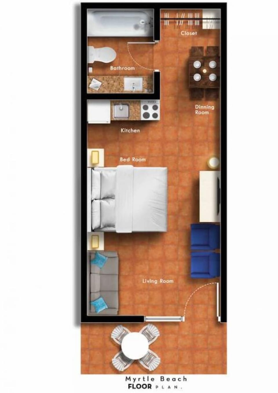 Oceanfront. Ground Floor. Easily Accessible. Apartment in Myrtle Beach