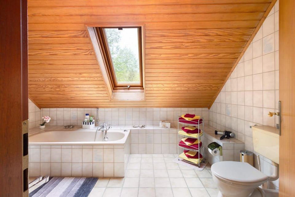 Bathroom, Living room