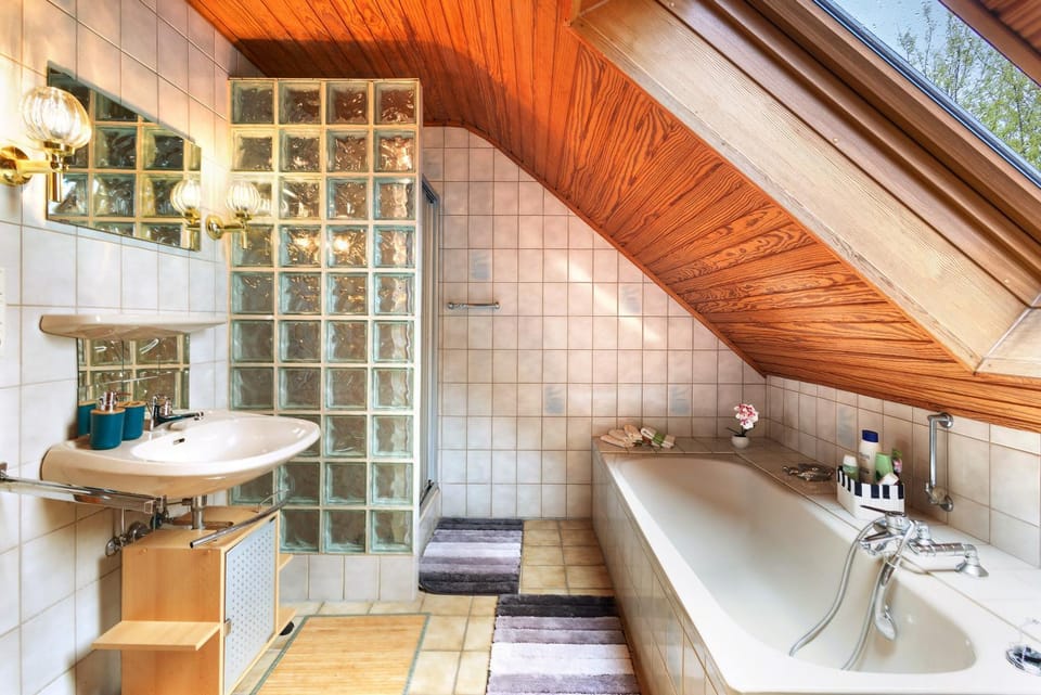 Property building, Bathroom, Living room