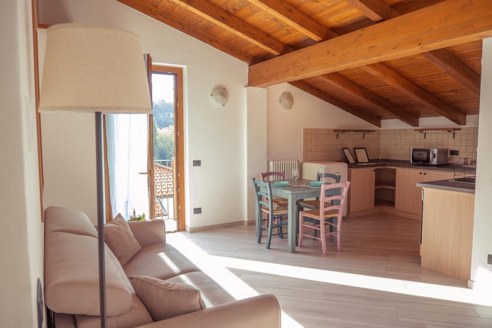 Living room, kitchen