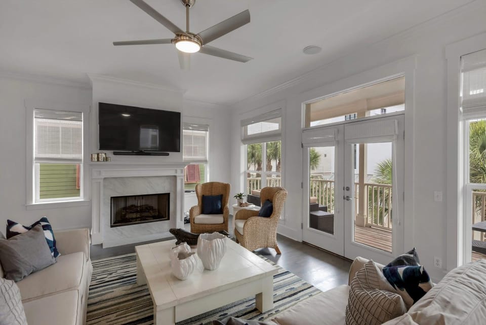 Beach House with Heated Pool 100 Steps from Beach House in Rosemary Beach