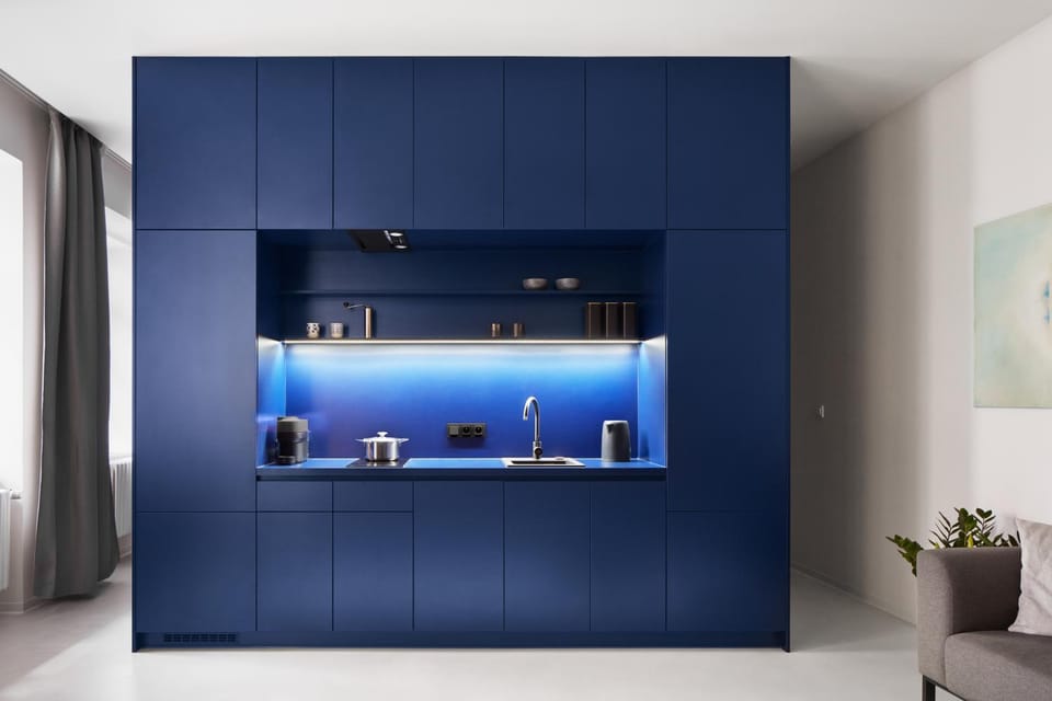Kitchen or kitchenette, Living room
