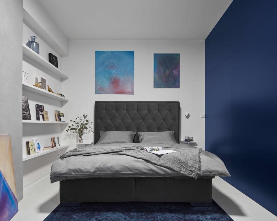 Bed, Library, Bedroom