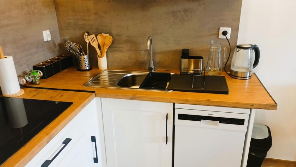 Coffee/tea facilities, Kitchen or kitchenette, minibar, stove