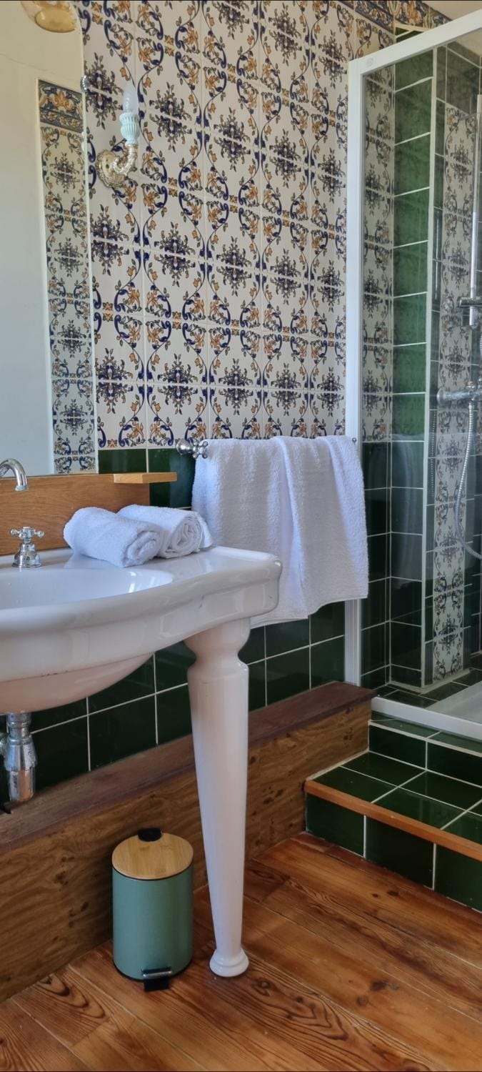 Bathroom, towels