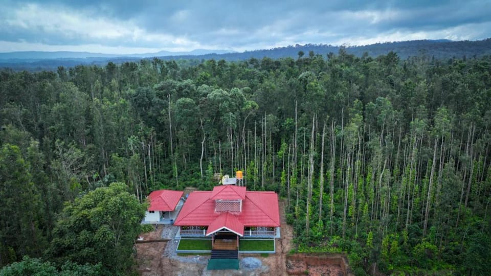 Property building, Natural landscape, Bird's eye view