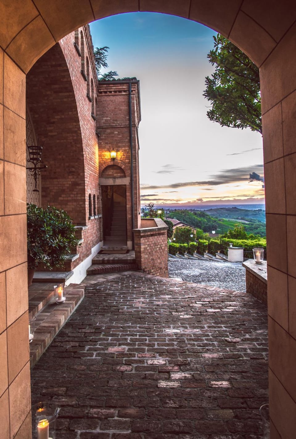 Property building, Sunset
