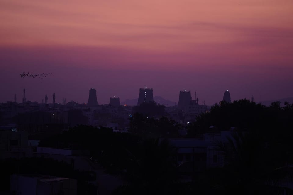 City view, Sunset