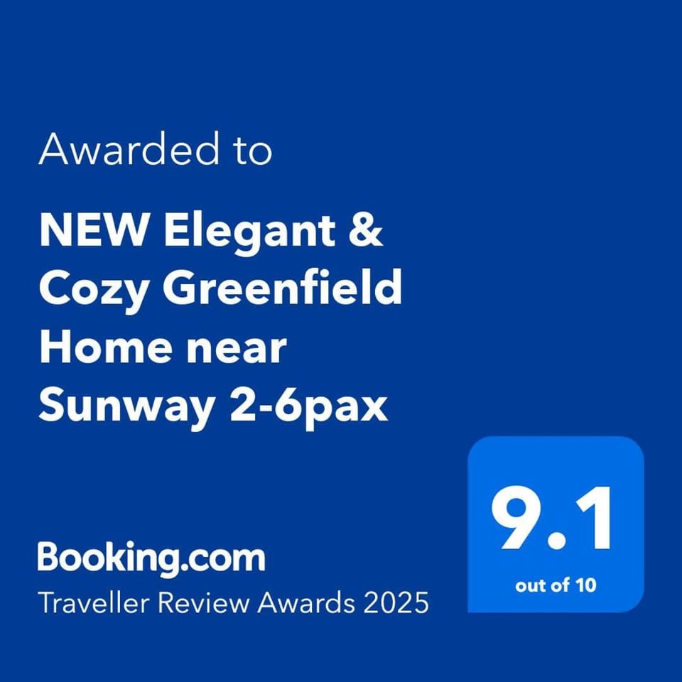 NEW Elegant & Cozy Greenfield Home near Sunway 2-6pax Apartment in Subang Jaya
