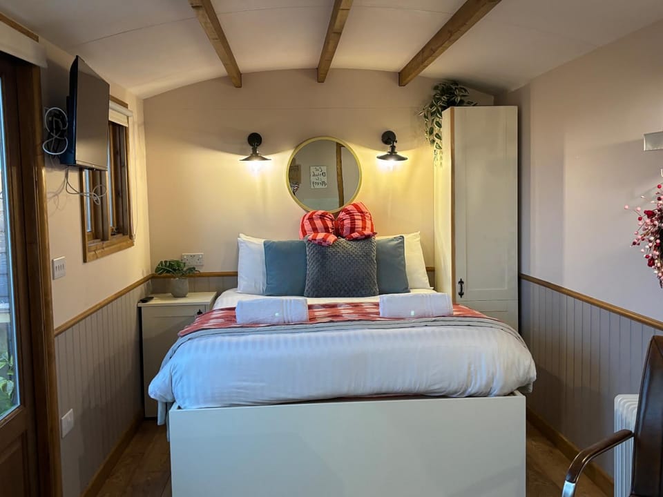 Bed, TV and multimedia, wardrobe