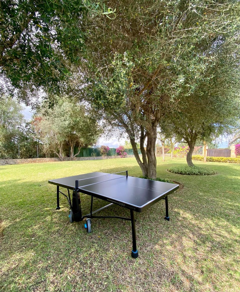 Day, Garden, Table tennis