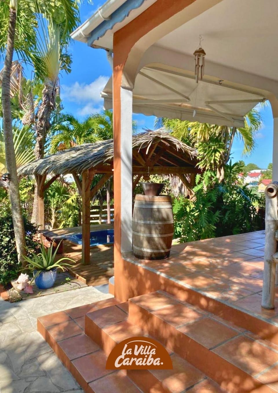 Patio, Day, Garden view