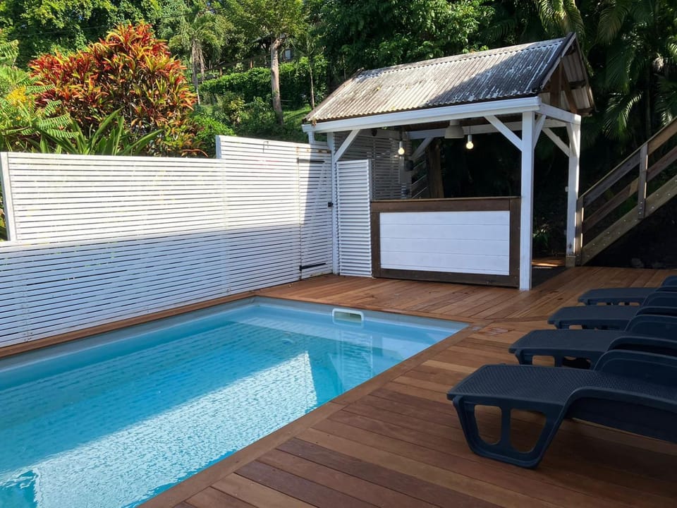 Pool view, sunbed