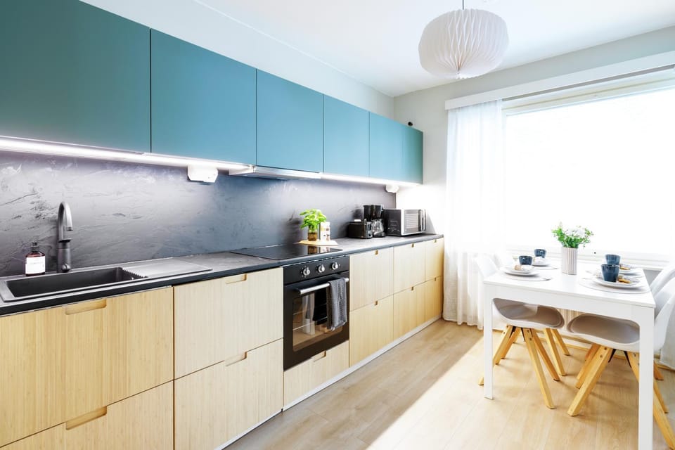 Coffee/tea facilities, Kitchen or kitchenette, Dining area, dishwasher, internet, toaster