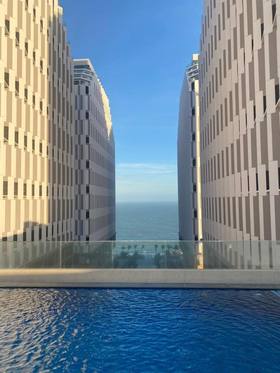Property building, Pool view
