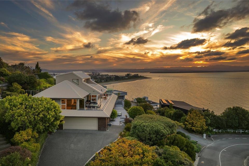 Property building, Sea view, Sunset