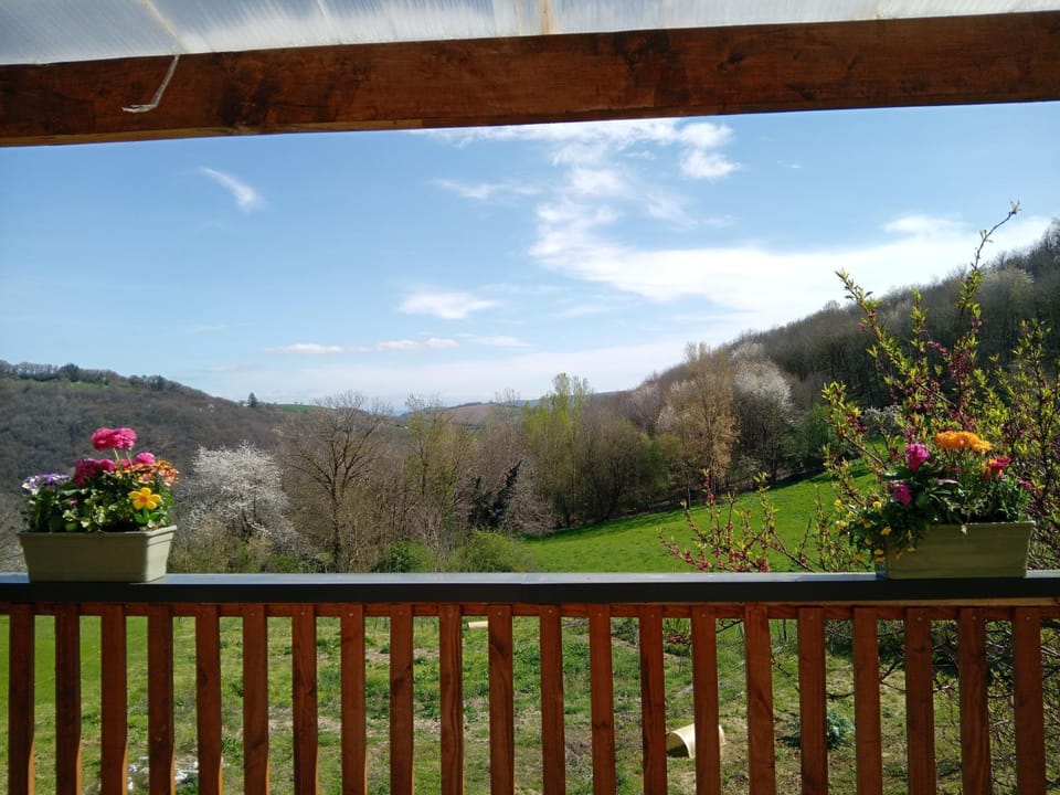 Spring, Day, Natural landscape, Garden, View (from property/room), Balcony/Terrace, Garden view, Mountain view