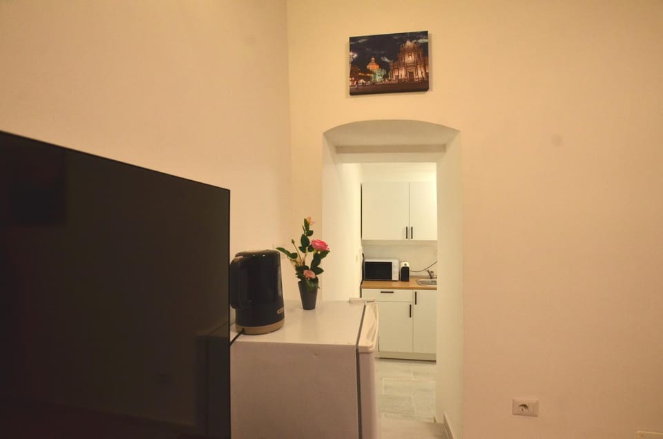 Kitchen or kitchenette, oven