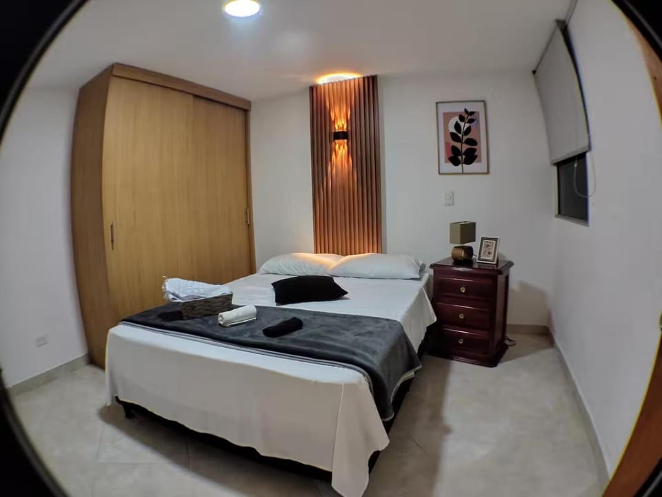 Bed, Photo of the whole room, Bedroom, towels, wardrobe