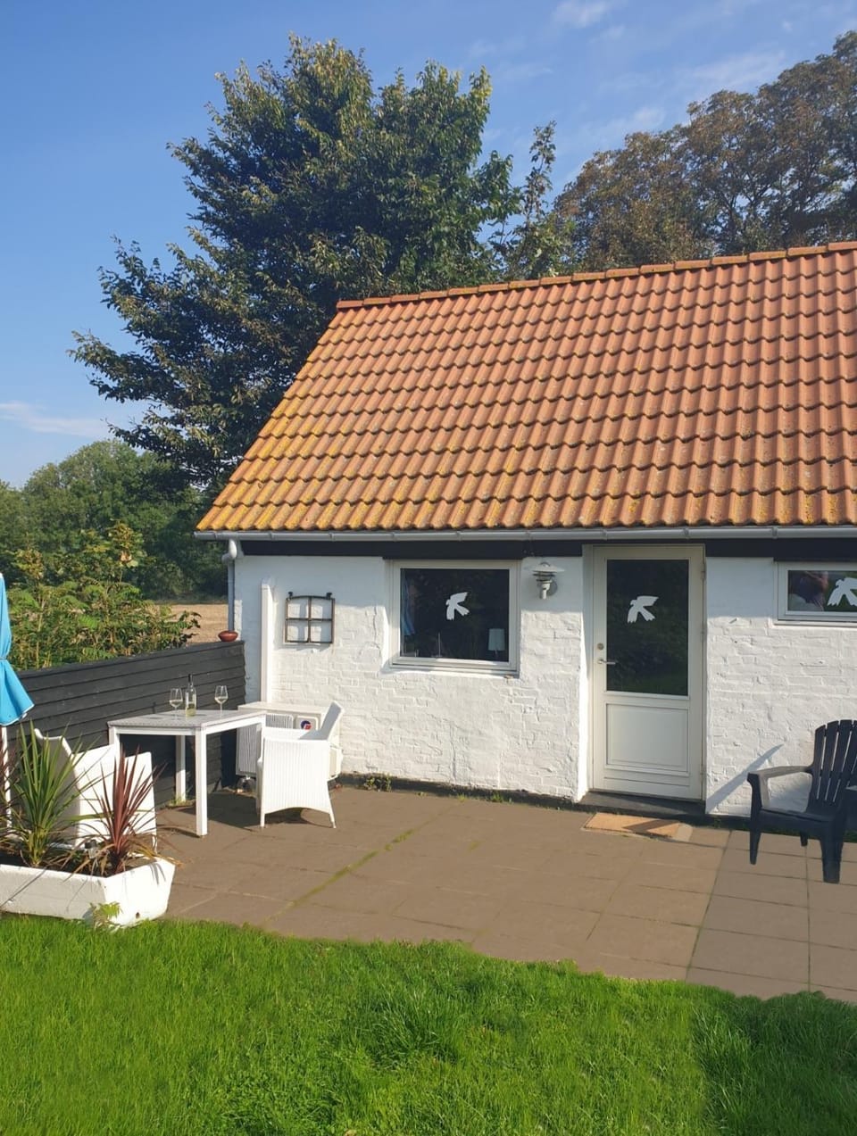 Property building, Patio, Spring, Garden view