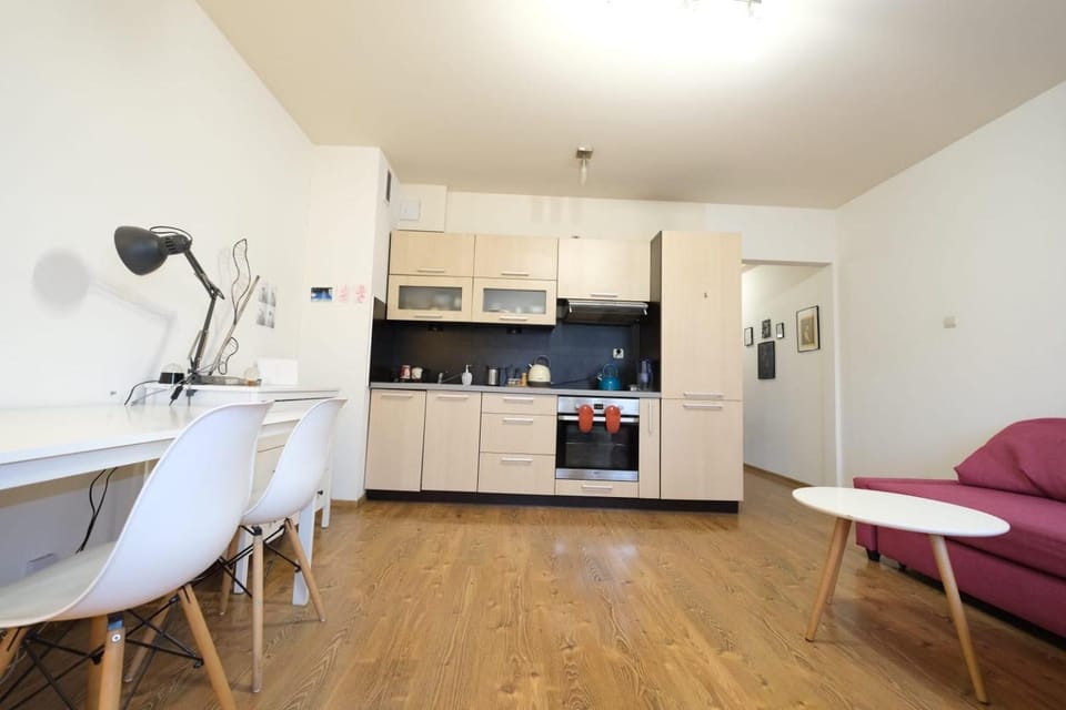 Living room, kitchen