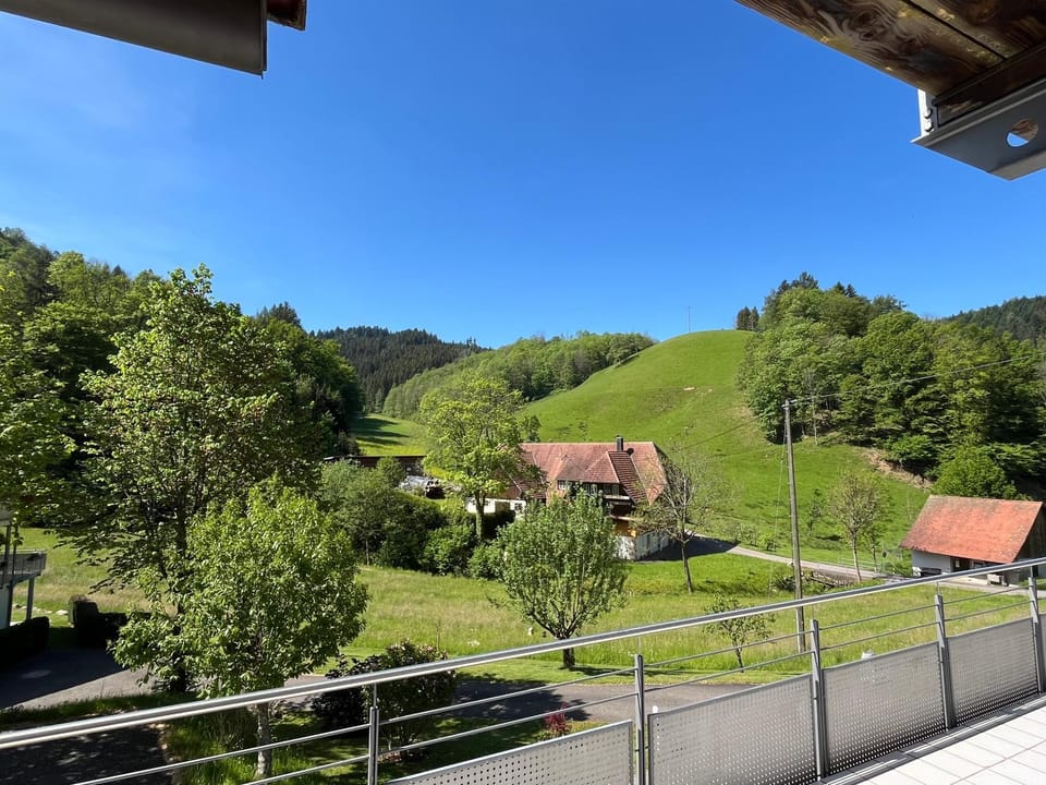 Natural landscape, Summer, Balcony/Terrace, Mountain view