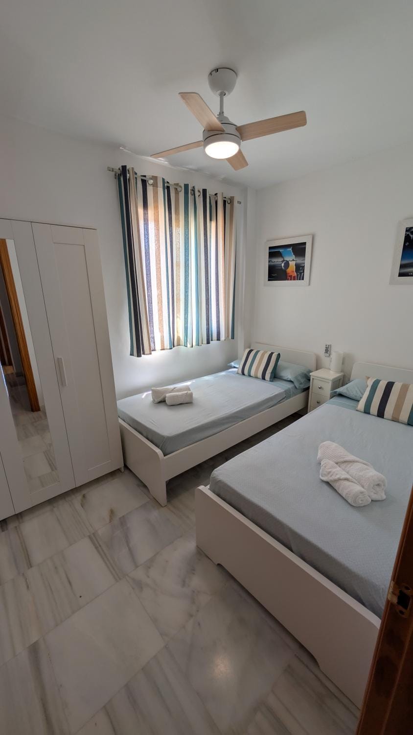 Bed, Photo of the whole room, Bedroom, towels, wardrobe