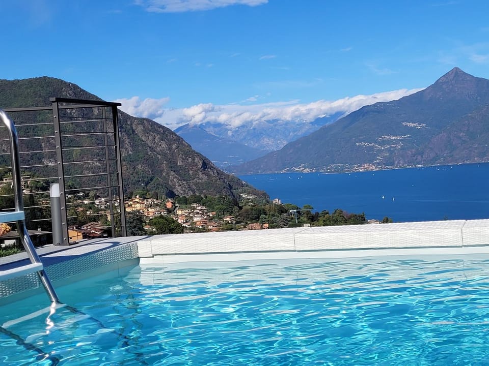 Day, Natural landscape, Mountain view, Pool view, Swimming pool