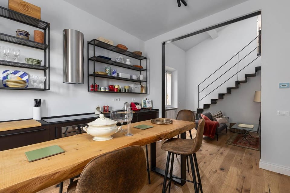 Kitchen or kitchenette, Living room, Dining area