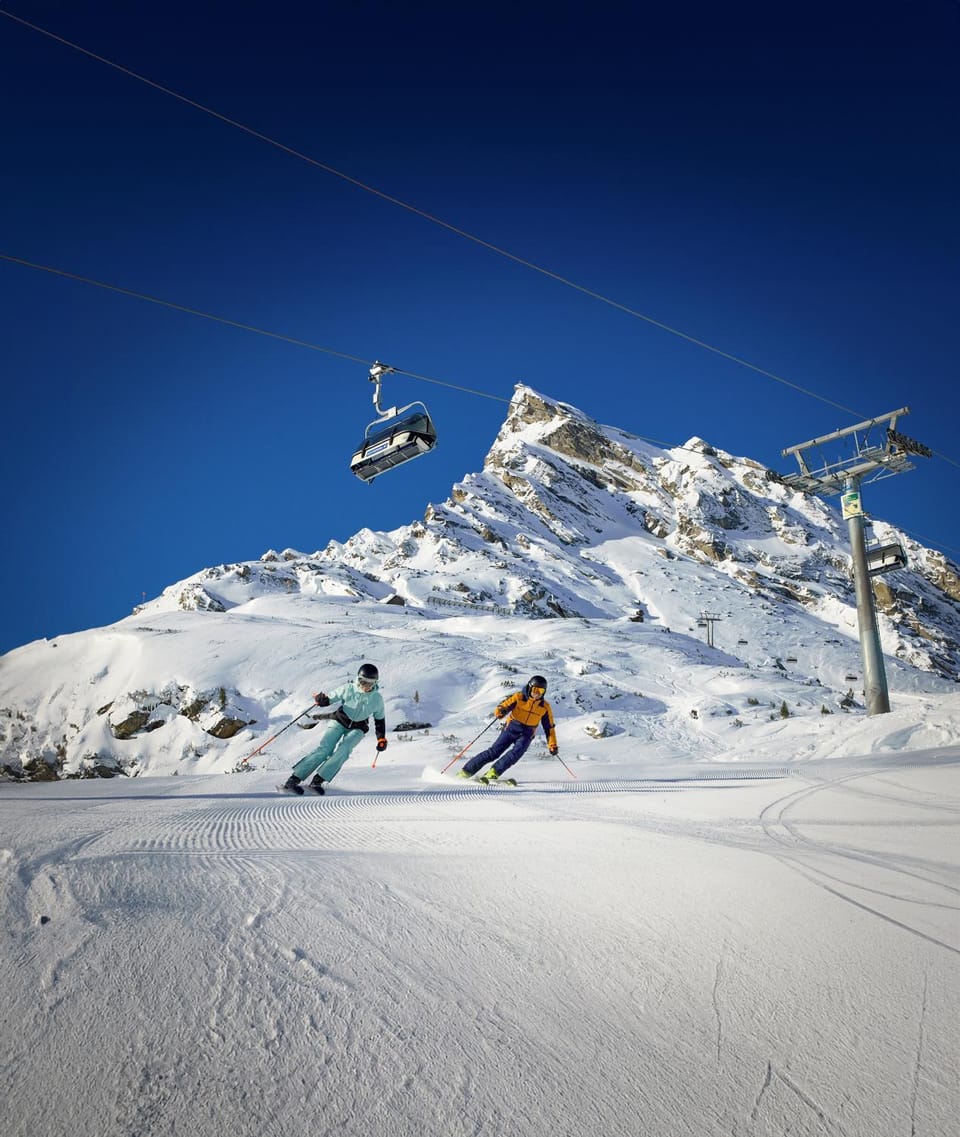 Winter, Skiing