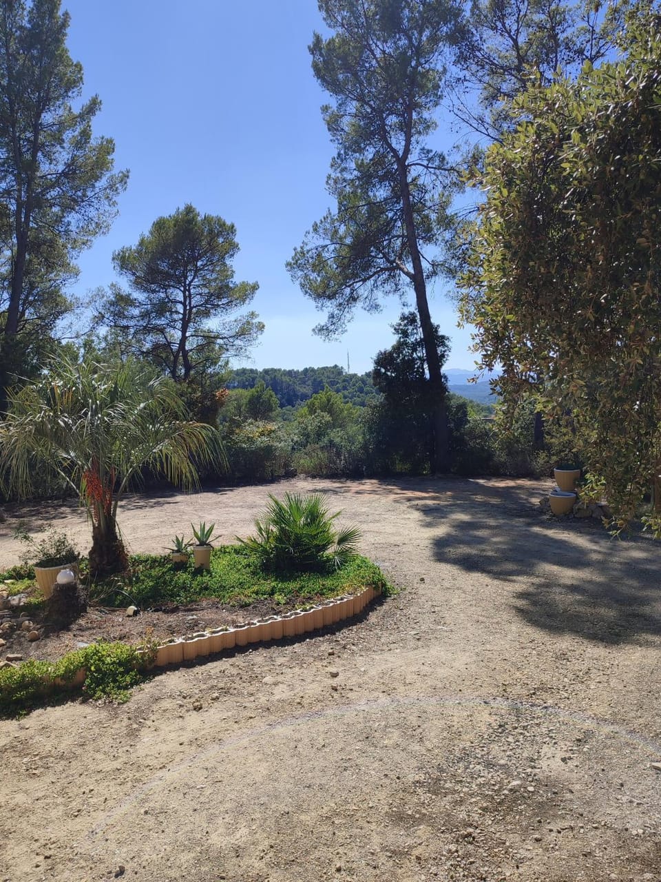 Day, Natural landscape, Inner courtyard view, Parking