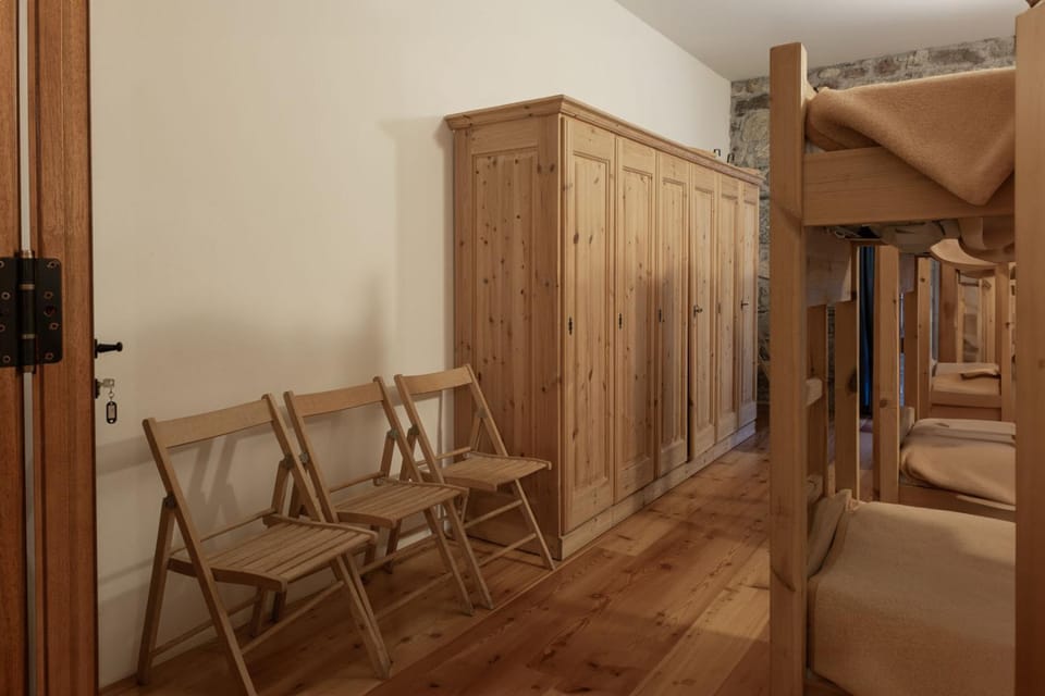 bunk bed, wardrobe