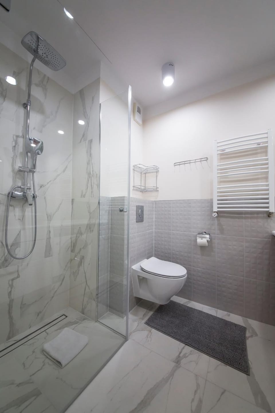 Shower, Toilet, Bathroom, towels