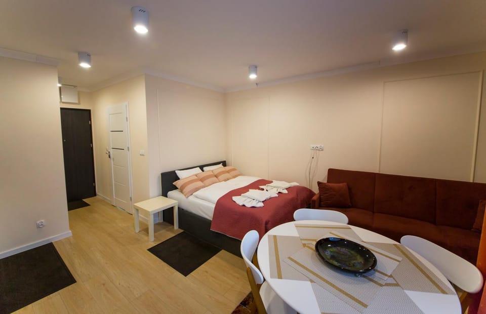 Bed, Living room, Photo of the whole room, Seating area, towels