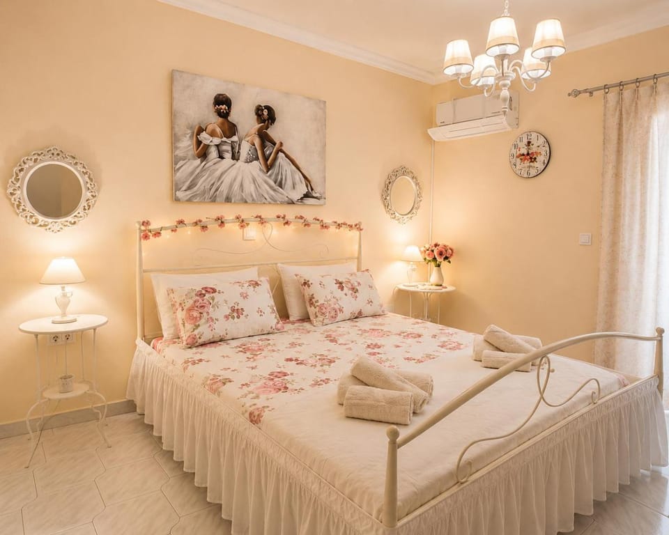 Bed, Bedroom, air conditioner