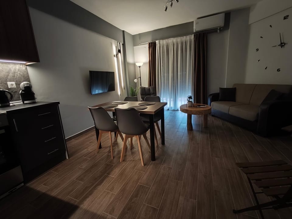Living room, kitchen