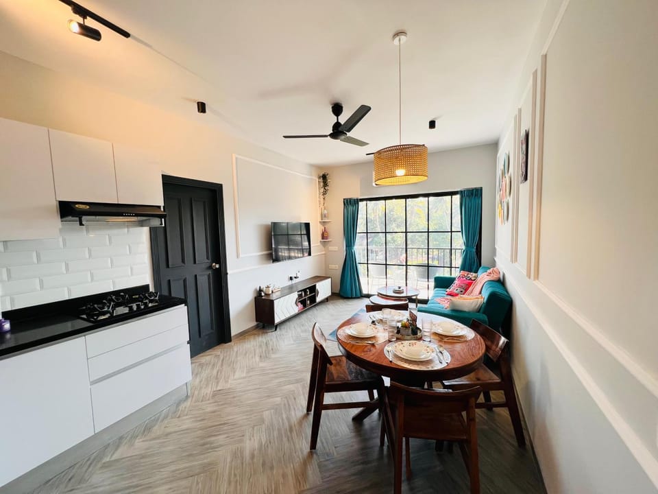 Artistic ZenZone 1BHK near Calangute Beach - North Goa Apartment in Calangute