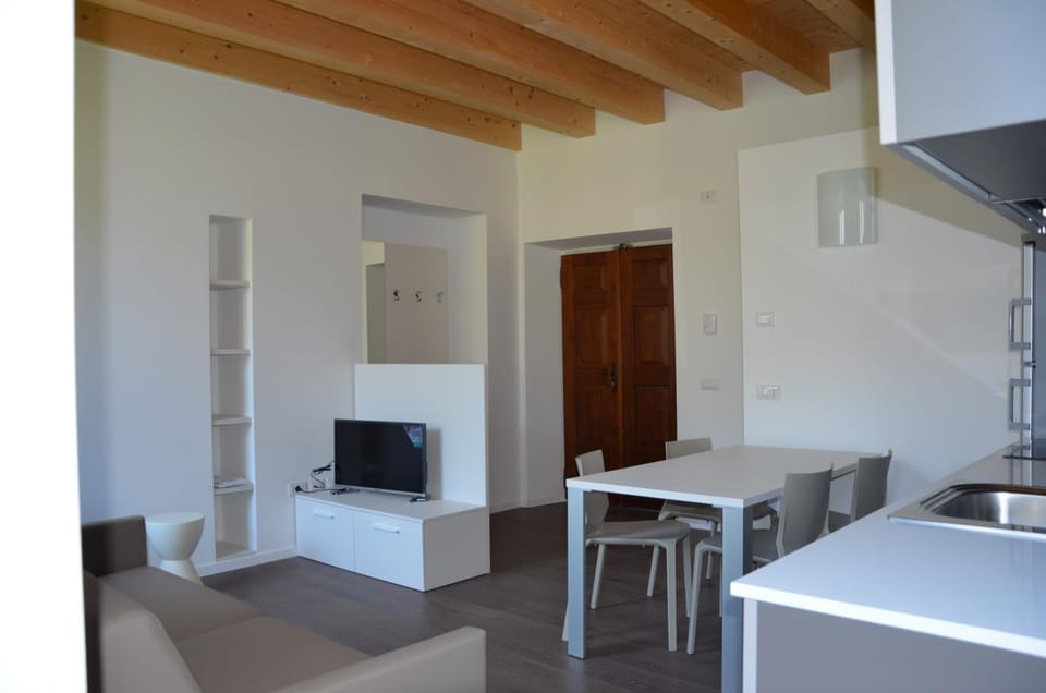 Kitchen or kitchenette, Living room, Dining area