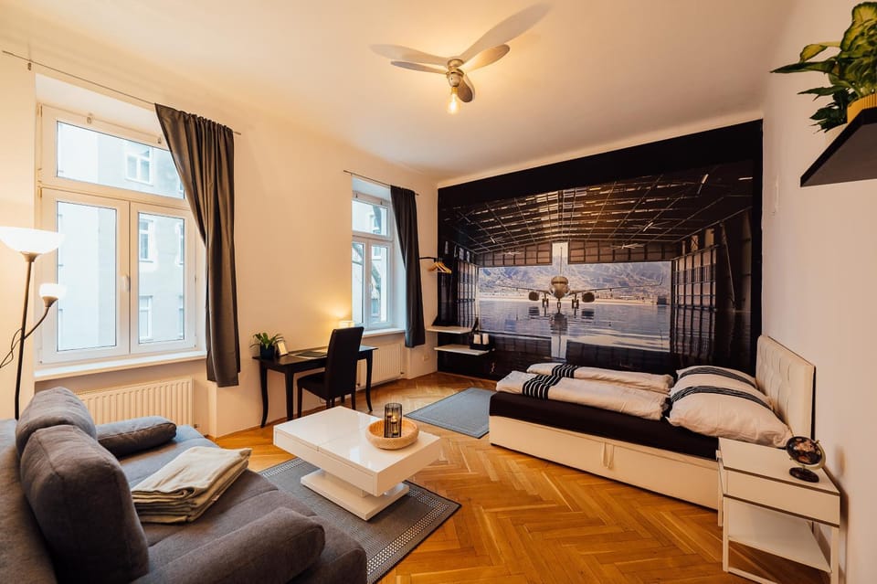 Living room, Bedroom