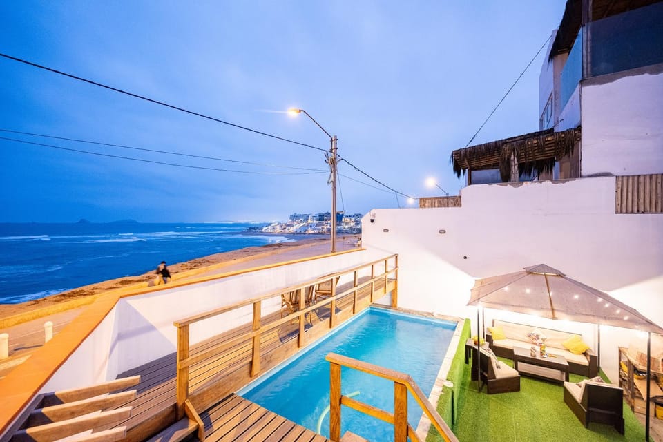 View (from property/room), Balcony/Terrace, Sea view, Swimming pool